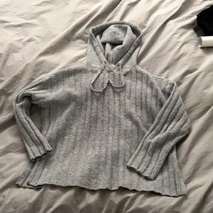 Hooded Grey Sweater